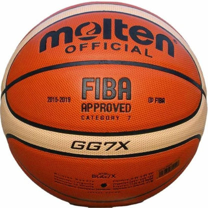 FIBA Basketball Approved Size 7 PU Leather